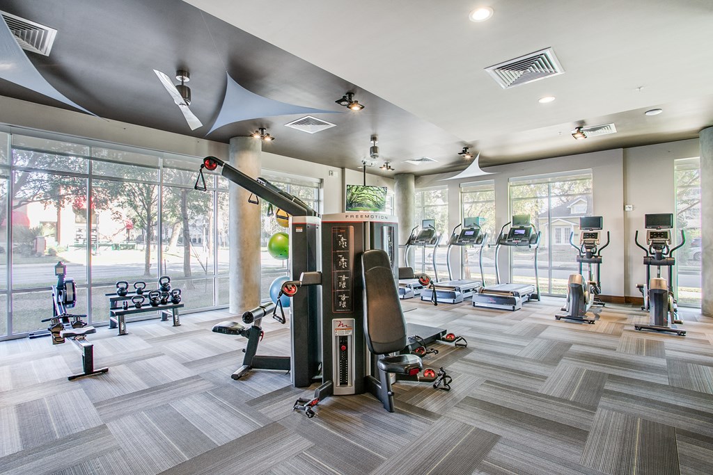 our state of the art gym is equipped with a variety of cardio machines and weights