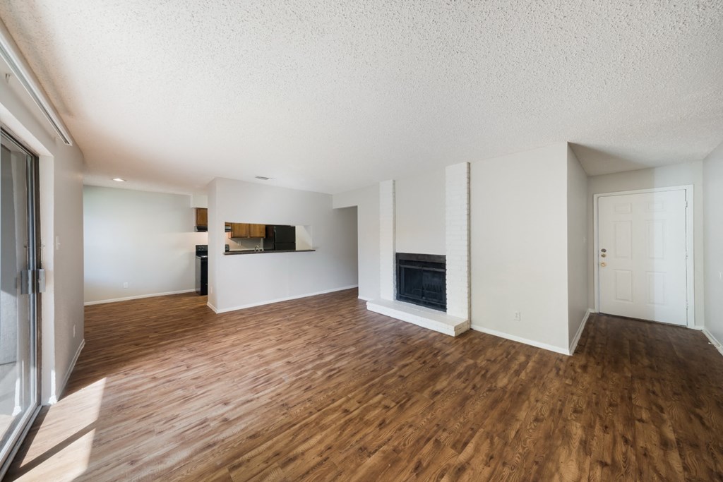 fire place in living room