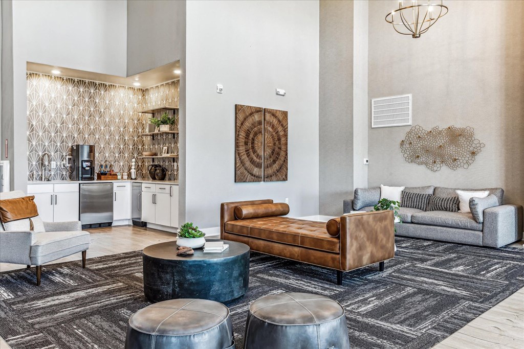 the reserve at city center spacious living room with couches