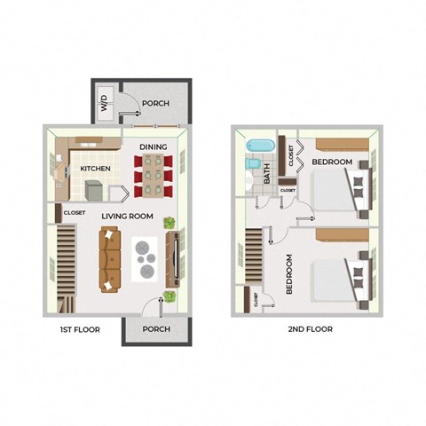 a floor plan of a living room and a bedroom