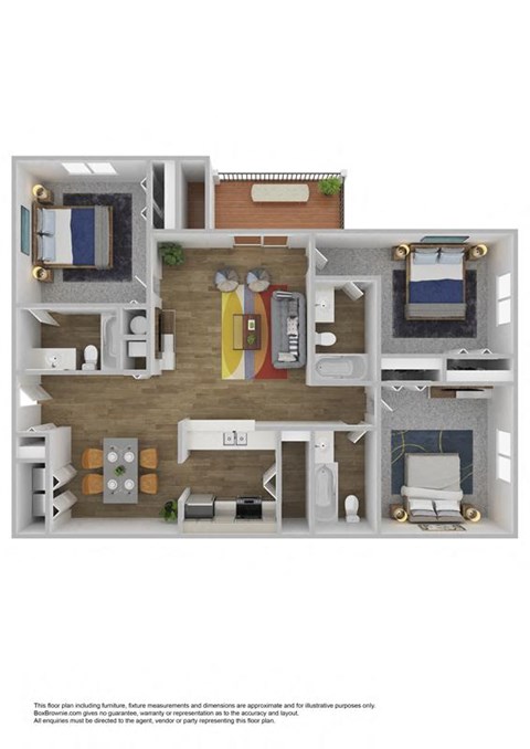A floor plan of a house with a kitchen, living room, and bathroom.