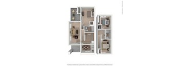 a 2 bedroom floor plan  villas at spring creek
