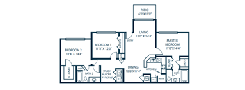 a floor plan of a two story house with an open floor plan with a staircase
