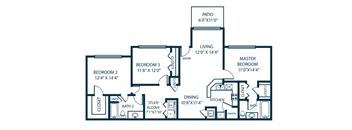 a floor plan of a two story house with an open floor plan with a staircase
