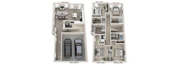 4 bedroom townhome with garage