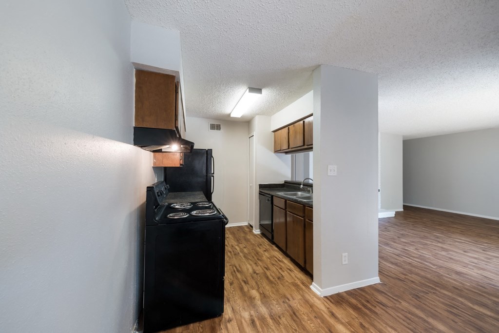 kitchen with hard wood floors
