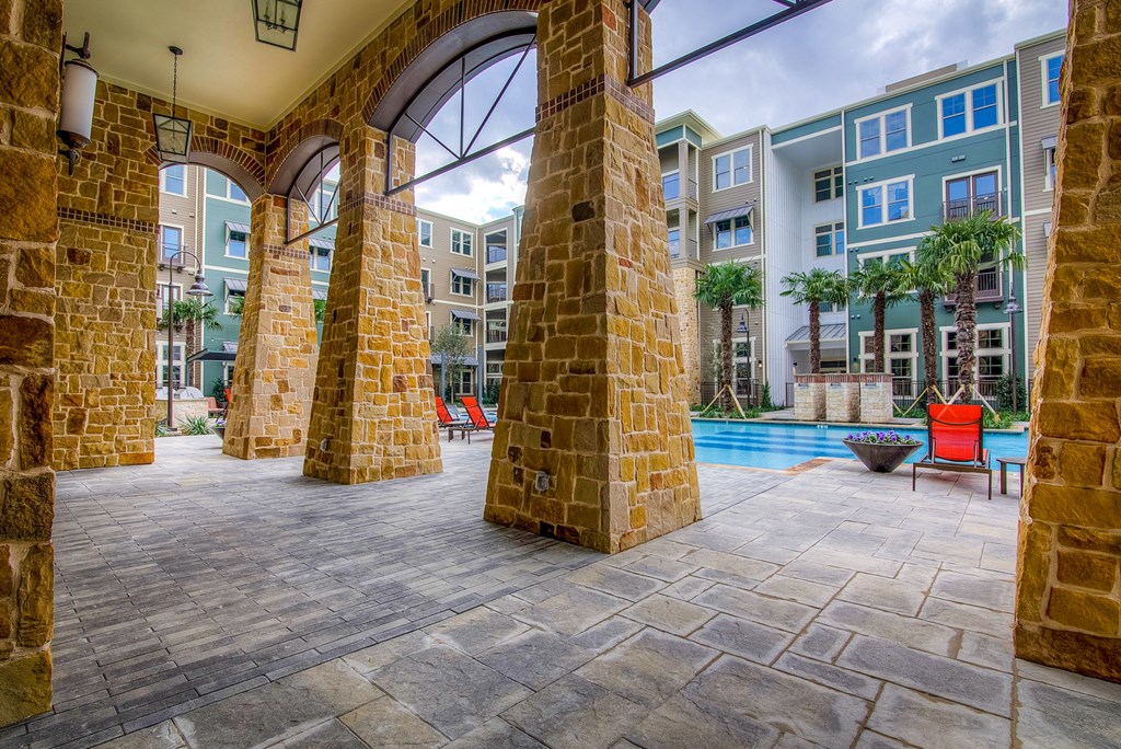 take a dip in the pool at the bradley braddock road station apartments