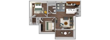the bungalow floor plan 1x1