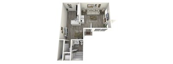 a 1 bedroom floor plan | the ridge at san antonio