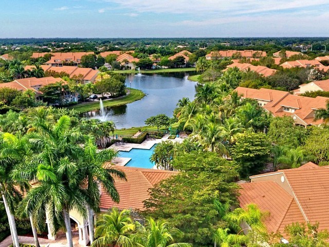 Ariel View of Pool and Lake