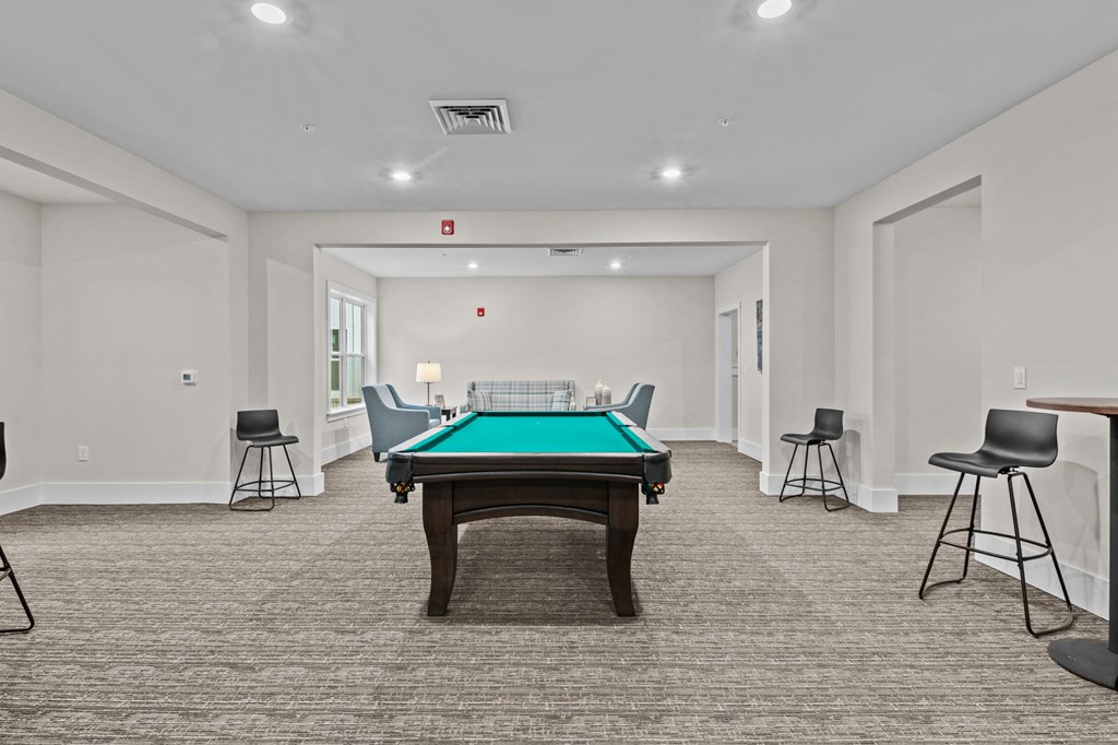 Active Adult clubhouse space with pool table Active Adult clubhouse space with pool table