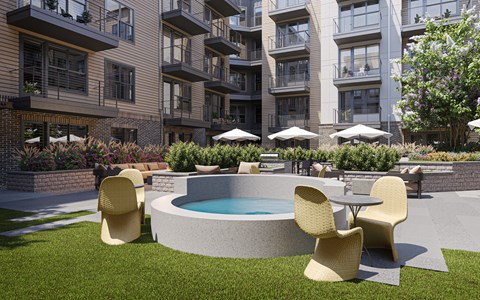 Outdoor heated pool