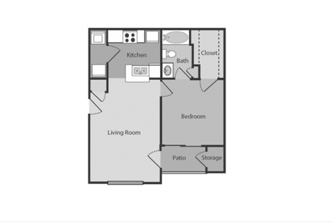 a floor plan of a two bedroom apartment
