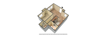 an overhead view of a floor plan of a small house