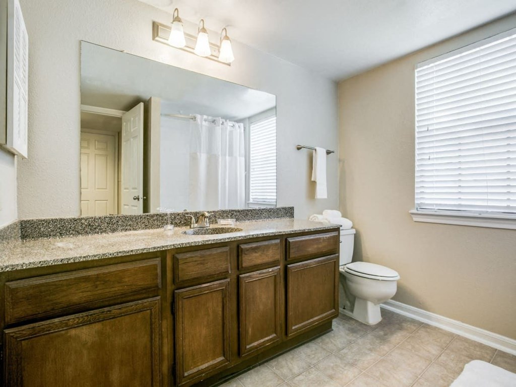 a bathroom with a toilet and a sink and a mirror