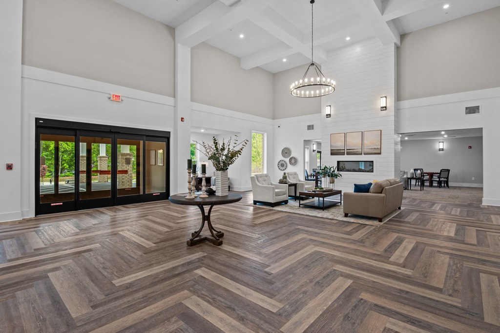the preserve at ballantyne commons lobby with couches and chairs