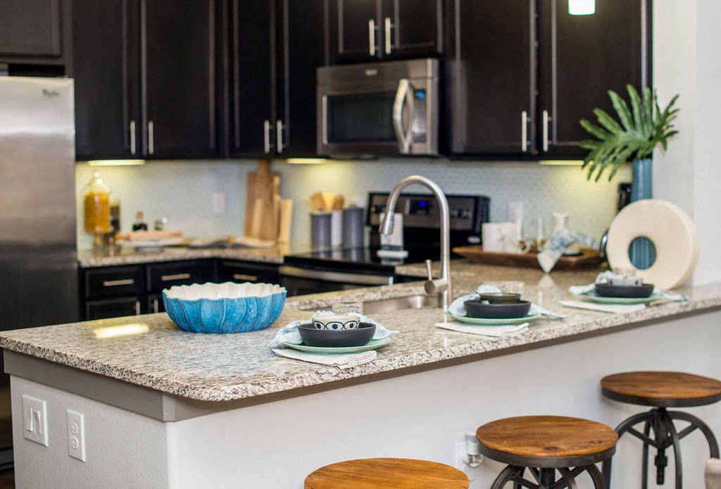 luxury kitchen in houston texas apartments
