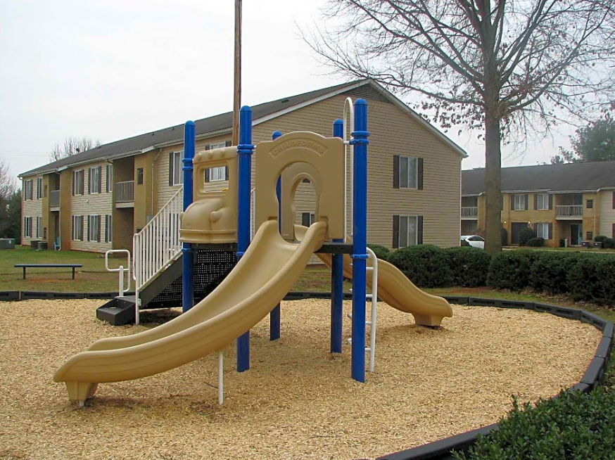 the playground at the apartments for rent