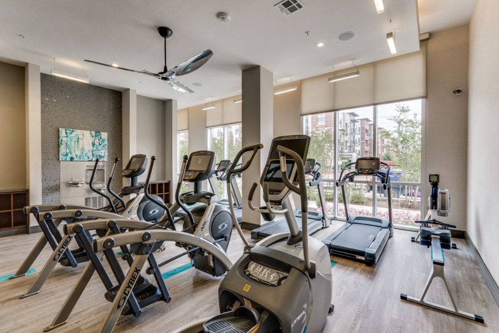 fitness center conference room in our luxury las colinas apartments
