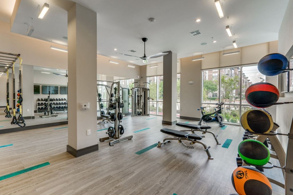 fitness center conference room in our luxury las colinas apartments
