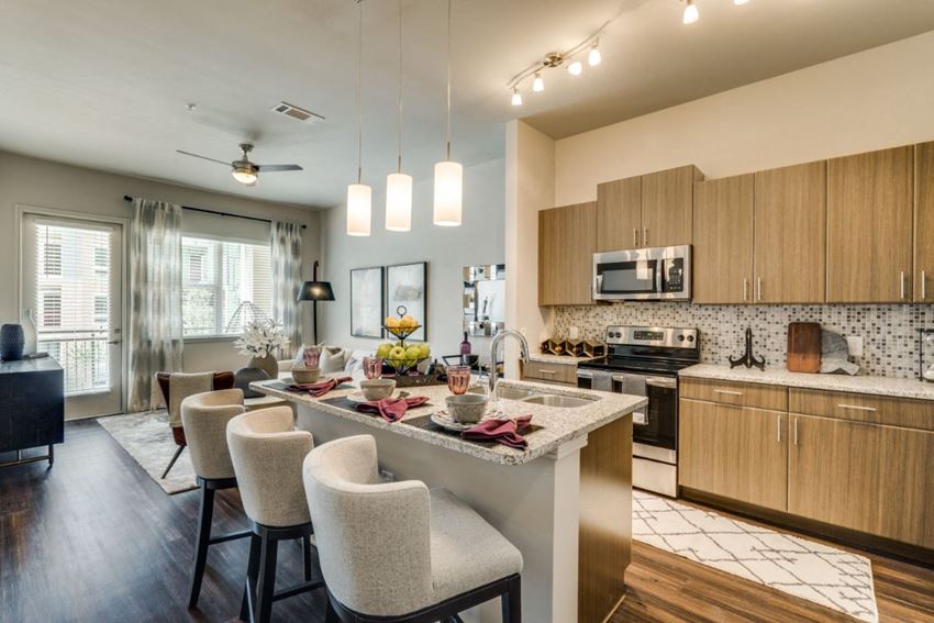 kitchen space in our luxury las colinas apartments - Photo Gallery 1