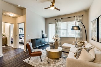 living room space in our luxury las colinas apartments - Photo Gallery 3
