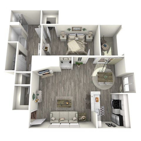 our apartments showcase an unique living room