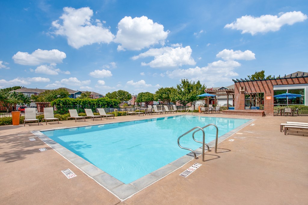 the swimming pool at our apartments
