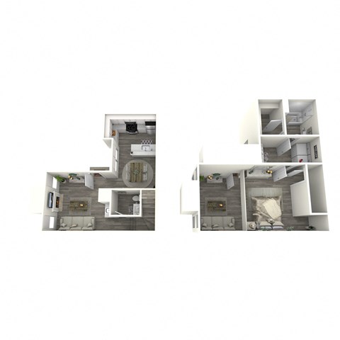 a floor plan of a 2100 sq ft apartment