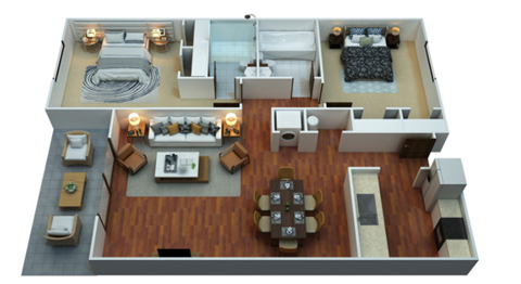 8508 Lodge South Circle Studio-3 Beds Apartment for Rent - Photo Gallery 27