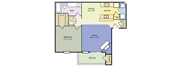 a floor plan of a two story house with a kitchen and a living room