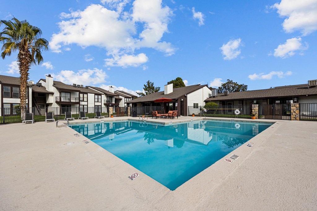 the swimming pool at our apartments