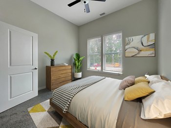 Primary bedroom with modern furniture. Primary bedroom with modern furniture. - Photo Gallery 4