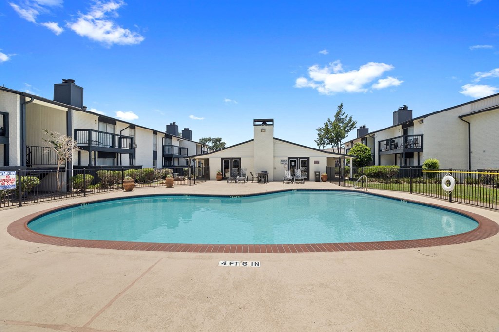 the swimming pool at our apartments