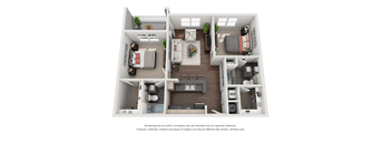 2 Bedroom 2 Bathroom