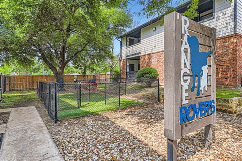 our apartments have a dog park and a fenced in yard