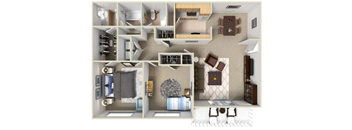 a floor plan of a house