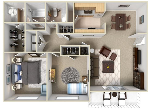 a floor plan of a house
