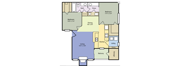 a blueprint of a floor plan of a house