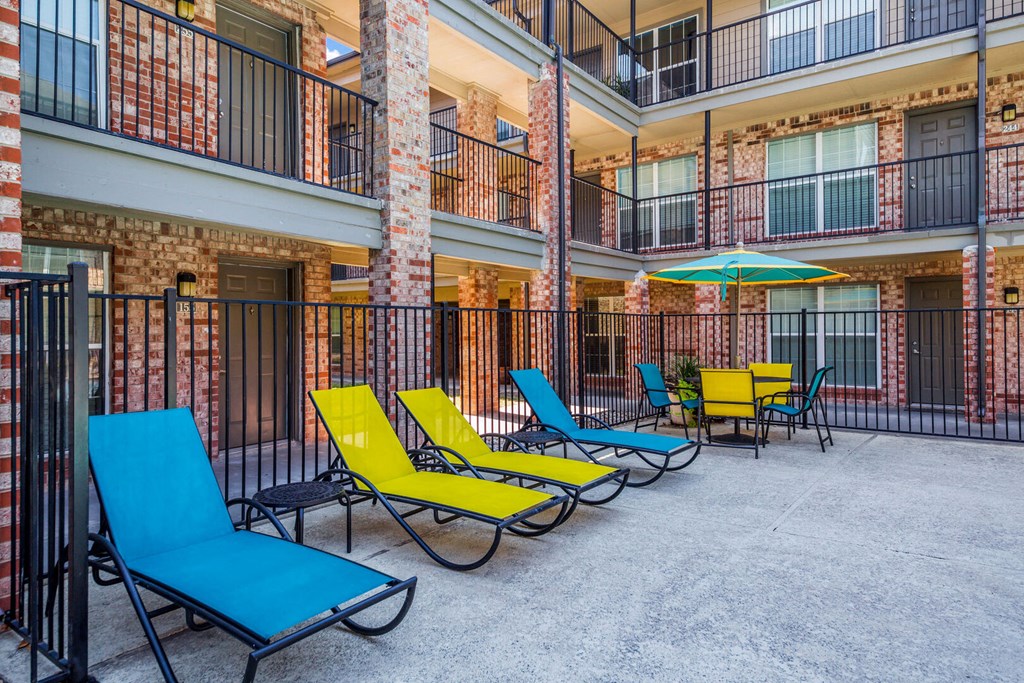 Lowell at Mueller Pool patio