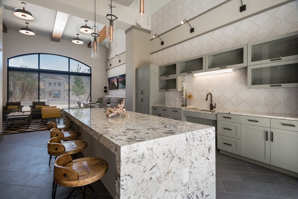 Resident clubhouse kitchen