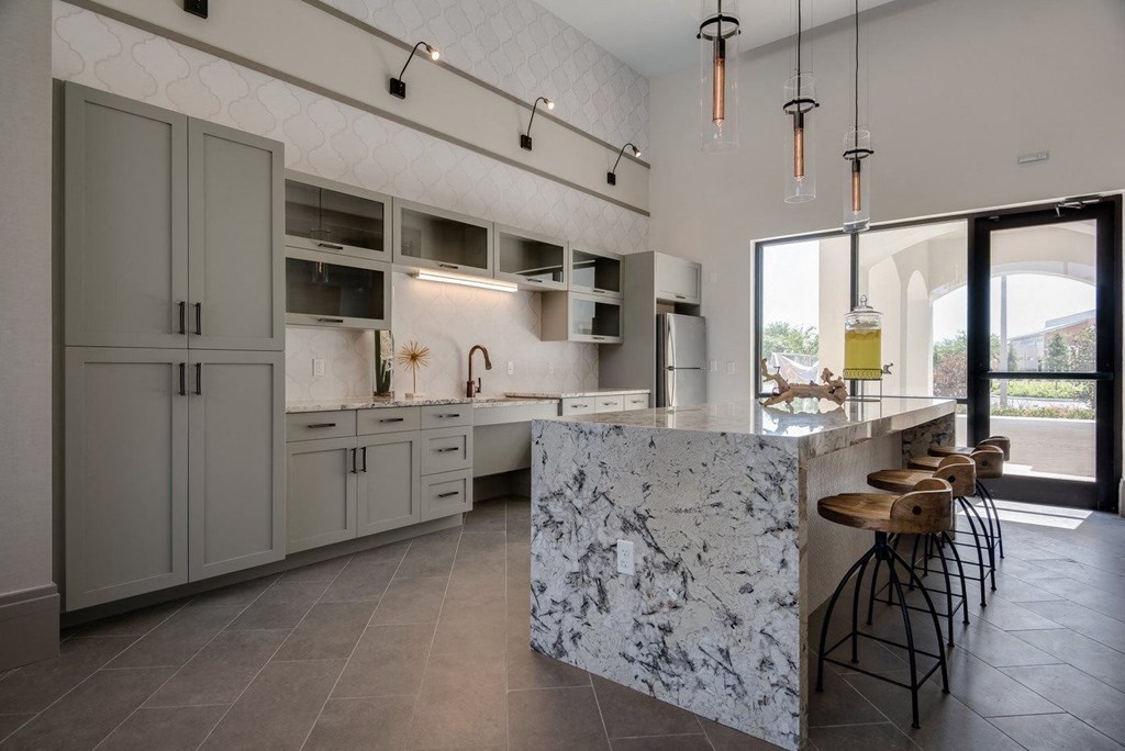 Resident clubhouse kitchen