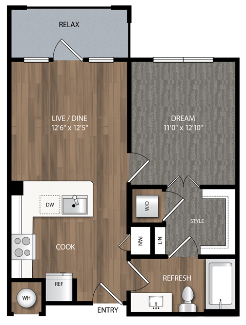 a1 floor plan in midland tx apartments