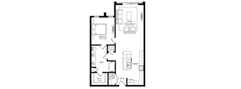 floor plan in south austin luxury apartment