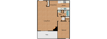 a floor plan of a two bedroom apartment