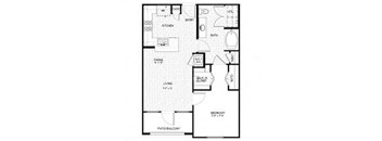 A black and white image of a floor plan for a house.