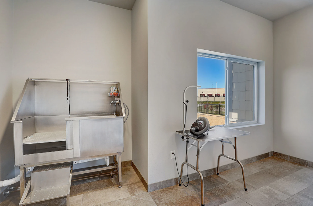 a kitchen with a sink and a window