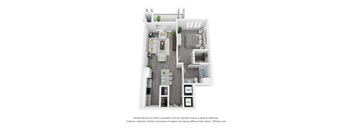 bedroom floor plan of a 2103 sq ft  apartment