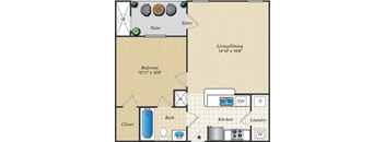 A1L Floor Plan  | Parmer Place in Austin
