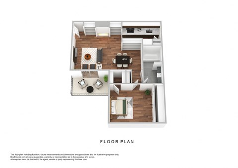 bedroom floor plan | luxury apartments in towson md | the southerly